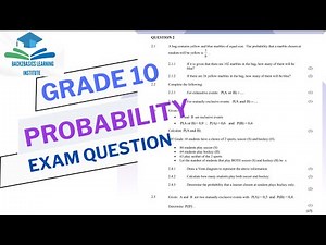 PROBABILITY GRADE 10| EXAM QUESTION