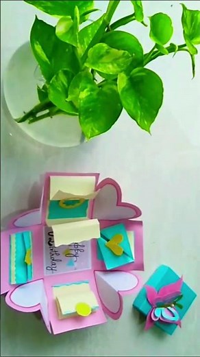 Handmade Explosion box for birthday 🎂 🥳 gift your best friend this Explosion box