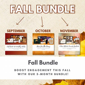 Fall Bundle - Three 30 Day Challenge Groups for Health Coaches - Etsy Canada
