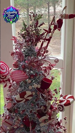 Candy Cane Elf Tree 🍭✨ Whimsical Christmas Magic & Holiday Cheer 🎄 #cristmasdecor