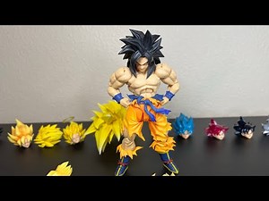 SH FIGUARTS SON GOKU LEGENDARY SUPER SAIYAN | ALL HEAD SWAPS #goku #dbz