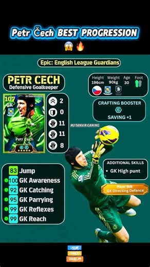 Petr Čech BEST PROGRESSION 😱🔥 | OP GK Build | eFootball 2026 #mjtanvirgaming #efootball2026
