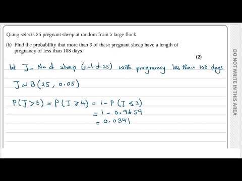 Edexcel IAL S2, Question 2