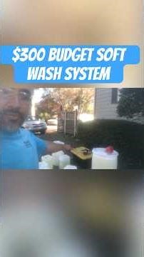 Budget soft wash system #softwashing #roofwashing #diy #housewash