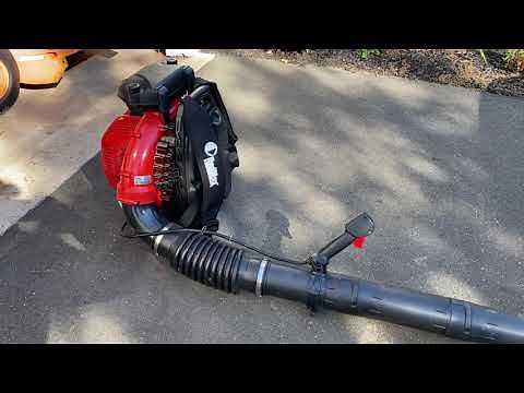 review of REDMAX EBZ8500 backpack blower