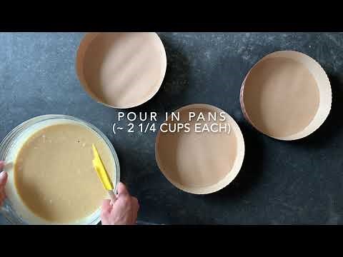 8-Inch Cakes: Mixing and Baking