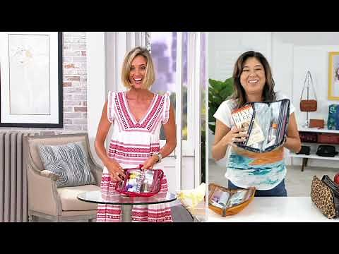 Lug Lay Flat Cosmetic Case - Flash on QVC
