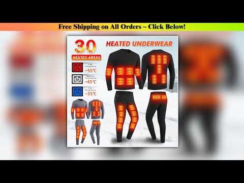 Winter USB Electric Heating Jacket Heated Thermal Underwear Men Women Sports Thermal Heated