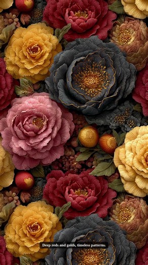 Fall Floral Seamless Patterns | Autumn Thanksgiving Digital Paper for Junk Journals & Crafts