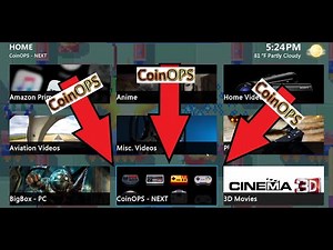Launch CoinOps From Kodi's Mainscreen - Let's Make A Widget!!!