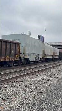 NS train with friendly crew stops at homestead