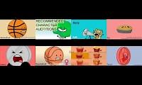Mix of 8 videos from youtube : bfdi auditions by ???