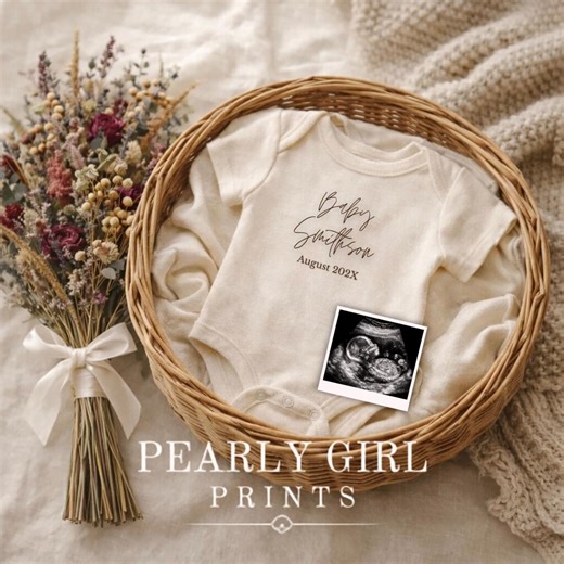 Simple Pregnancy Announcement | Minimalist Baby Reveal Editable Template (digital Download) - Etsy