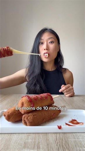Homemade Korean hot dogs ready in 10 min (mozzarella & cheddar sausage) 🌭❤️