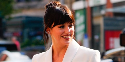 Dakota Johnson Has The *Most* Sculpted Legs While Rocking A Mini Dress In NYC