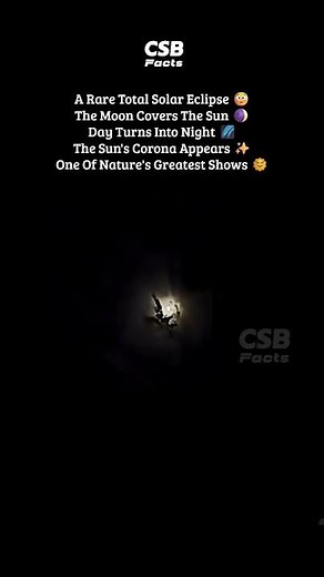 One of Nature's Rarest Events 🌒