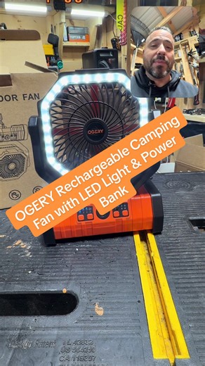 This rechargeable camping fan is one of those things you don’t realize you need until you’re outside in the heat. It has a built-in LED light, a 360° hanging hook for tents, and it even works as a power bank to charge your phone. Perfect for camping trips, power outages, or just staying cool anywhere #campinggear #campingtools #outdoorgear #tiktokshopfinds #campinglife