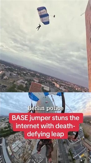 Base jumper stuns the internet with death-defying leap #themirror