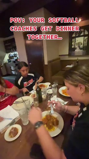 Fun Softball Team Dinner Moments with Coaches