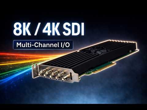 Softron Deltacast 12G/4C Card | Multi-Channel 12G-SDI I/O for 4K & 8K Workflows