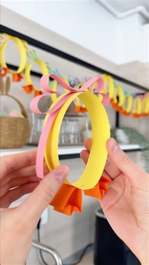 Easy Easter Chick Garland 🐥 | DIY Paper Easter Decor