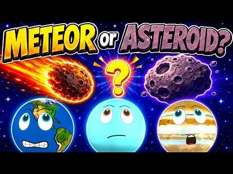 Meteor or Asteroid? What Kids Get Wrong! | Space Facts for Kids