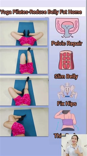 Yoga Pilates-Reduce Belly Fat #nikitafitness #short #reducebellyfat #bellyfatloss #yoga