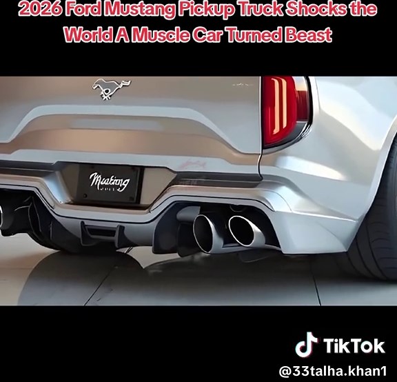 2026 Ford Mustang Pickup Truck. #2026 #ford #mustang #pickup #truck #musclecar #review #fashion Shocks the World A Muscle Car Turned Beast.