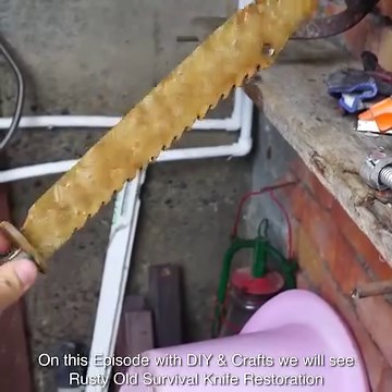 852K views · 10K reactions | Rusty Old Survival Knife Restoration | DIY & Crafts USA | Facebook