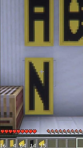How to Make Letter "N" Banner Pattern in Minecraft | Quick Tutorial #shorts