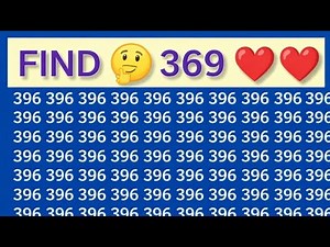 FIND THE 369 NUMBER PUZZLE GAME