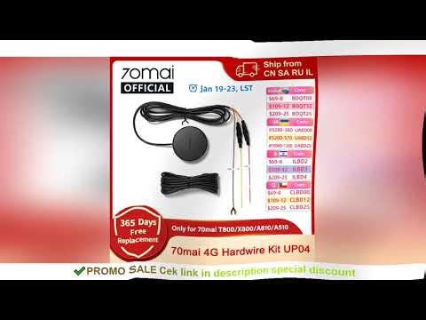 70mai 4G Hardwire Kit UP04 for 70mai T800 A810 A510 X800 X200 LTE Module Remote Control Live Streami