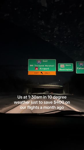 Was it worth it to take a red-eye flight from an airport 1.5 hours away from us??🛫 @Patrick McGee Ciesle #bwi #stt #travelcouple #redeye #flight