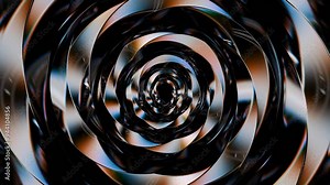 Abstract animation of a glass 3D figure. Effect of light dispersion. Looped animated video background. Modern design for advertising and social networks