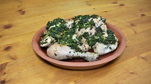 Ancient Roman Chicken with Green Sauce