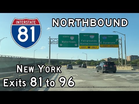 Interstate 81 New York (Exits 81 to 96) Northbound