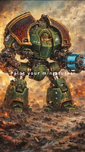 Painting the Saturnine Siege Dreadnought │ Warhammer 40K Shorts #miniaturepainting #warhammer40k