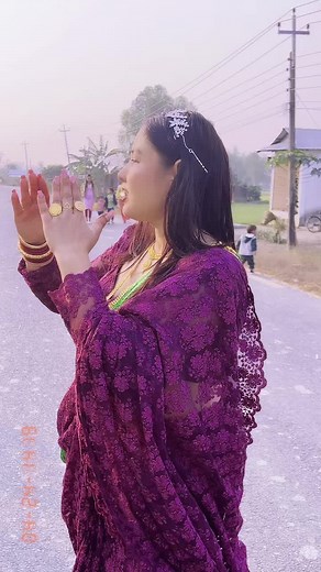 Traditional Dance in Beautiful Rural Landscape