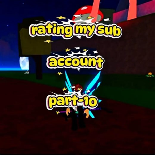 💫 RATING MY SUB ACC PART-10⛄#shorts#roblox#bloxfruit#trending#youtube