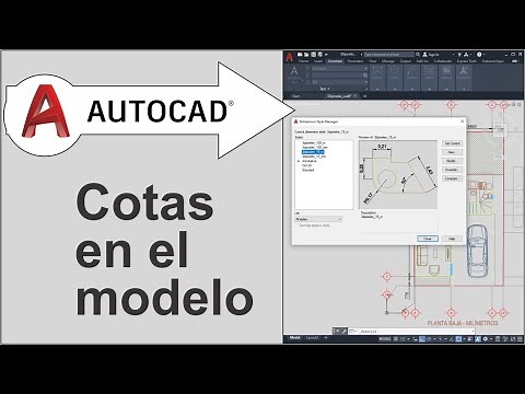Dimensionar / acotar en el espacio modelo de AutoCAD
