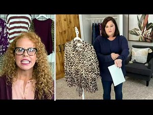 Belle by Kim Gravel Button & Tie Front Blouse on QVC