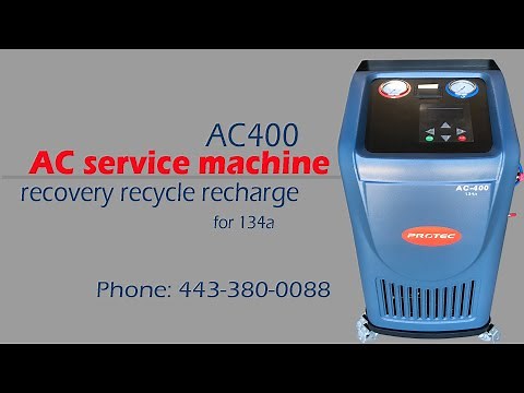 Automatic AC recovery recycle recharge machine AC400 for R134A Refrigerant