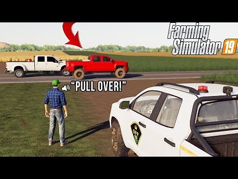 WE GOT PULLED OVER FOR SPEEDING! | FARMING TOURNAMENT | FS19 | #6