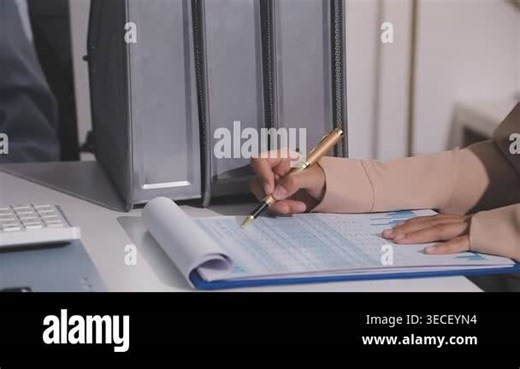 businessman working at office desk, business and finance concept, close up of man using calculator, business man working on laptop computer Stock Video Footage - Alamy