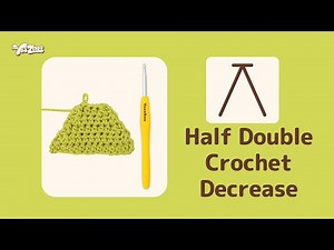 How to half double crochet decrease(hdc dec) - Easy and Detailed