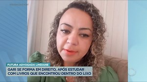 192K views · 2.2K reactions | Lindiane, de 38 anos, trabalhava como gari na cidade dela, mas sempre teve o sonho de dar uma vida melhor para a família. Ela arregaçou as mangas e foi à luta. Começou a estudar através de livros que eram descartados no lixo e, agora, conseguiu o tão sonhado diploma universitário. Veja a história na reportagem do #BalançoGeral! | Balanço Geral | Facebook