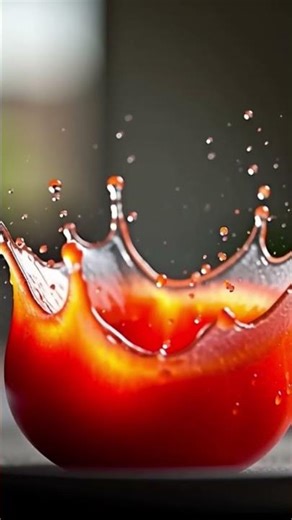 「トマトが...大爆発🍅💥 AIの力でヤバすぎる瞬間😱 #トマト爆発 #AI動画 #爆発 #Shorts」"What happens when a tomato goes BOOM?! 🍅💥