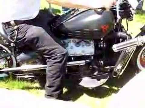 Flathead V-8 Ford Motorcycle by Honest Charley