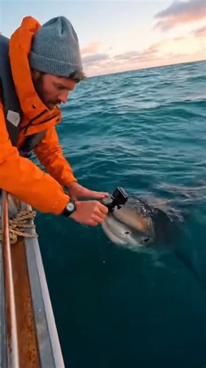 A day exploring the hidden depths of the ocean with a camera mounted on a shark’s head! You won’t believe your eyes with its incredible journey! #deepsea #ocean #drama #military #unexpected #viralvideo #hunting #fish | DeepBlue Unknown