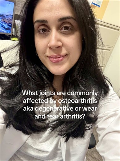 #creatorsearchinsights what joints are typically affected by osteoarthritis aka degenerative arthritis aka wear and tear arthritis? Arguably any joint could be affected including in the hand. In this video I discuss common sites. In the hand for instance DIP joints are more commonly affected in osteoarthritis than rheumatoid arthritis! #jointpain #osteoarthritis #backpain #kneepain